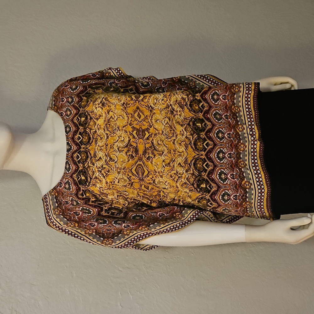 Vtg Unique Spectrum Square Multicolor Patterned E… - image 2